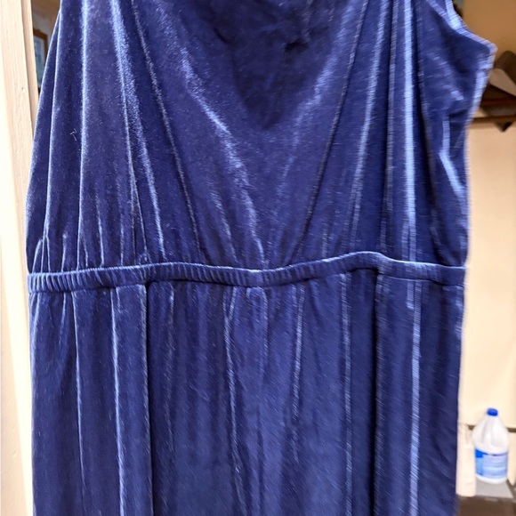 POPSUGAR Deep Blue Velvet Jumpsuit - Picture 3 of 13